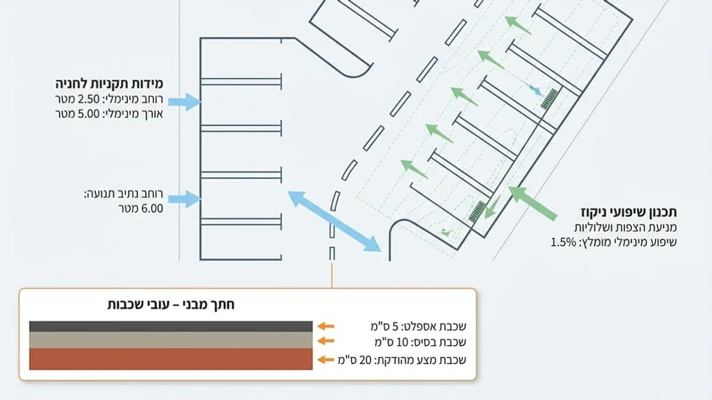 אחרי הפסקה המסבירה על החשיבות של מפרט טכני לסלילת חניון תכנון הנדסי ומפרט טכני לסלילת חניון