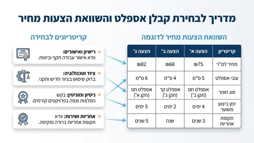 קבלן אספלט מורשה מבצע עבודת תשתית מקצועית בשטח